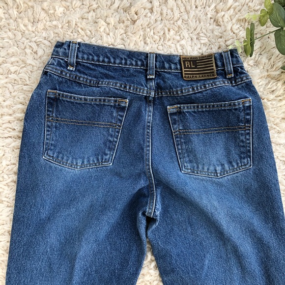 SOLD Vintage Ralph Lauren dark wash flare jeans - Picture 8 of 10